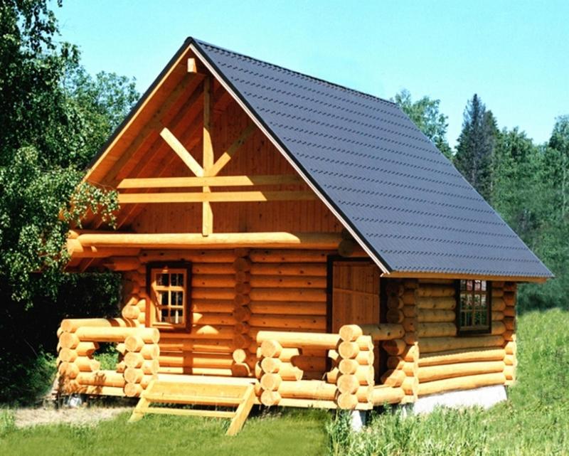оцилиндрованные срубы